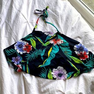 Old Navy high neck floral bikini top